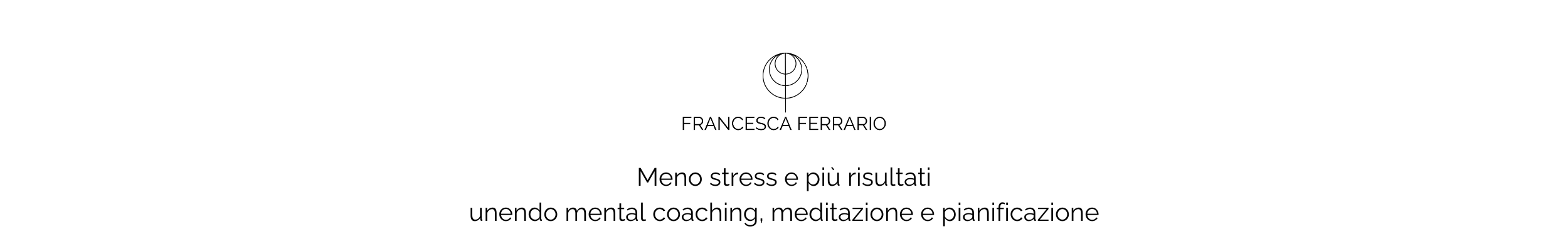 Logo FRANCESCA FERRARIO COACH